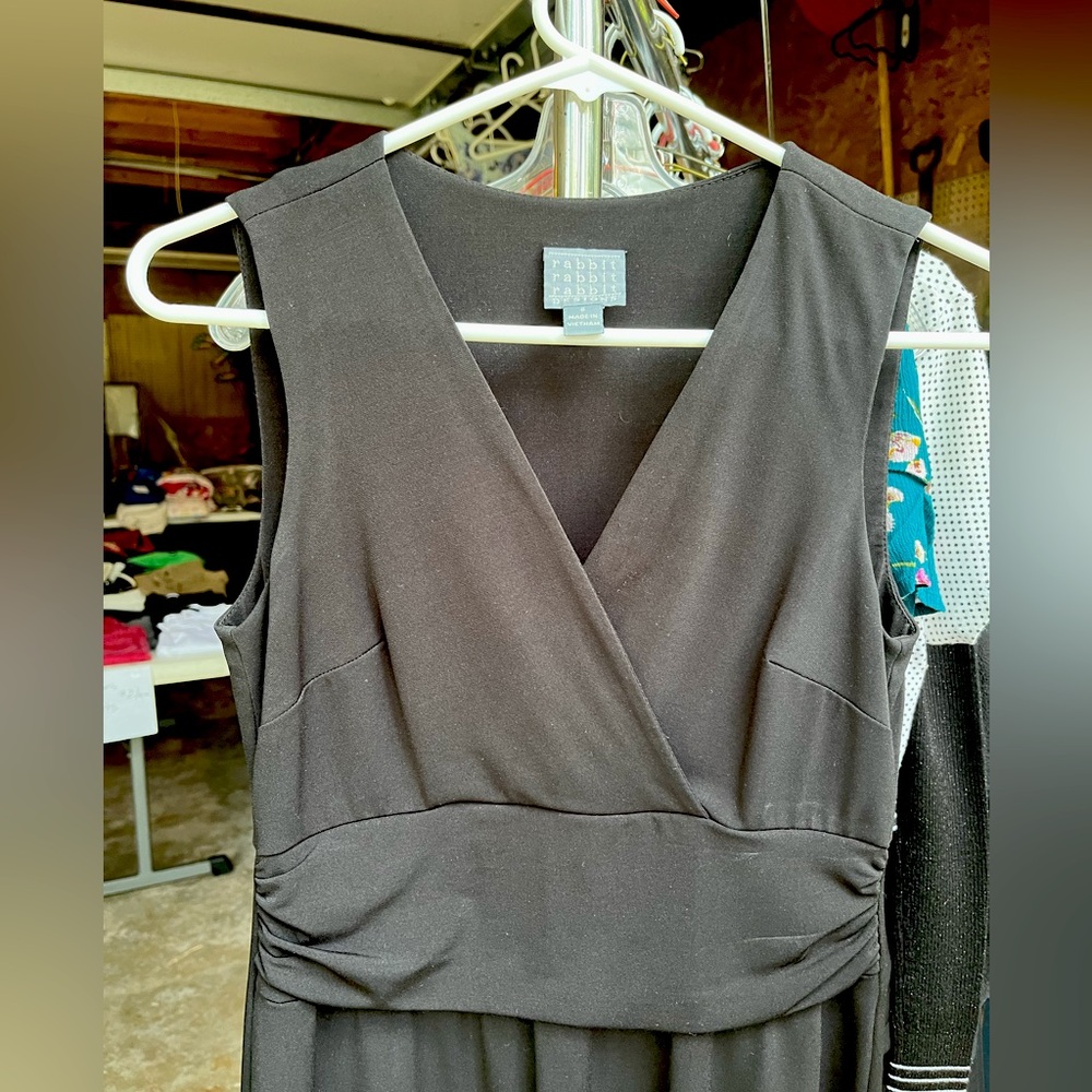 Rabbit Rabbit Rabbit Elegant Black Midi Dress - Picture 2 of 4